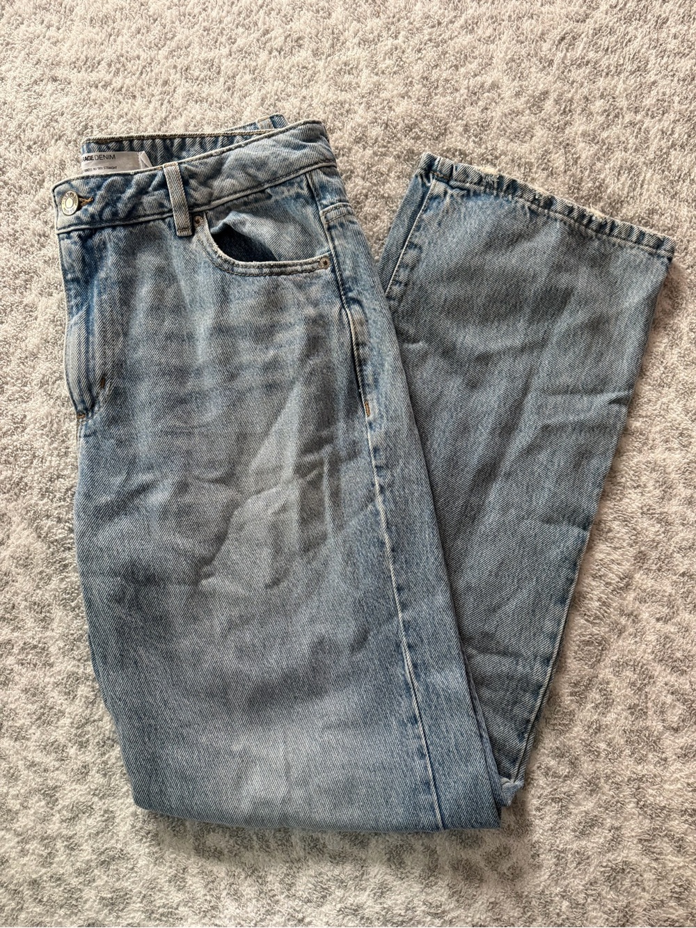Garage Women's Straight Light Blue Denim Jeans